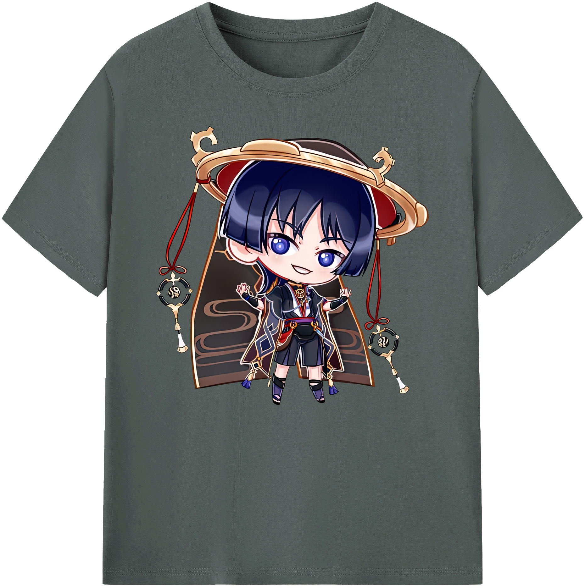 げんし神 さんペい genshin Sanpei 綿100％ メンズ半袖Tシャツ｜肌触りやわらか＆通気性